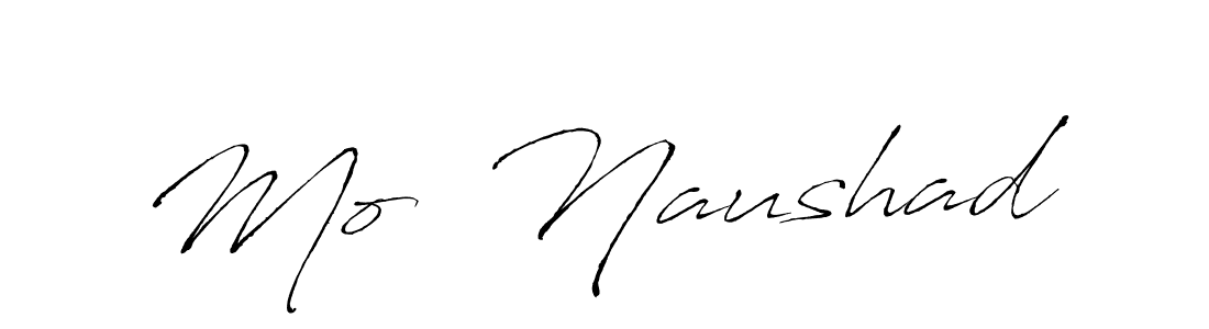 Mo  Naushad stylish signature style. Best Handwritten Sign (Antro_Vectra) for my name. Handwritten Signature Collection Ideas for my name Mo  Naushad. Mo  Naushad signature style 6 images and pictures png