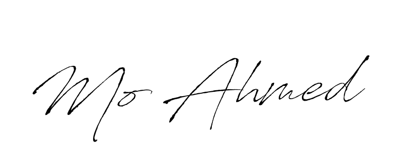 Create a beautiful signature design for name Mo Ahmed. With this signature (Antro_Vectra) fonts, you can make a handwritten signature for free. Mo Ahmed signature style 6 images and pictures png