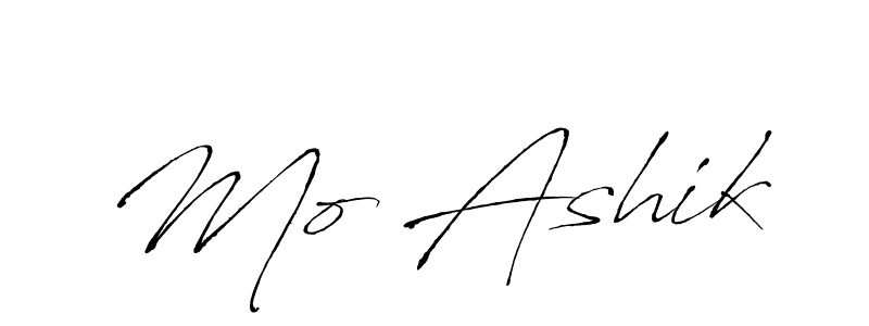 Mo Ashik stylish signature style. Best Handwritten Sign (Antro_Vectra) for my name. Handwritten Signature Collection Ideas for my name Mo Ashik. Mo Ashik signature style 6 images and pictures png
