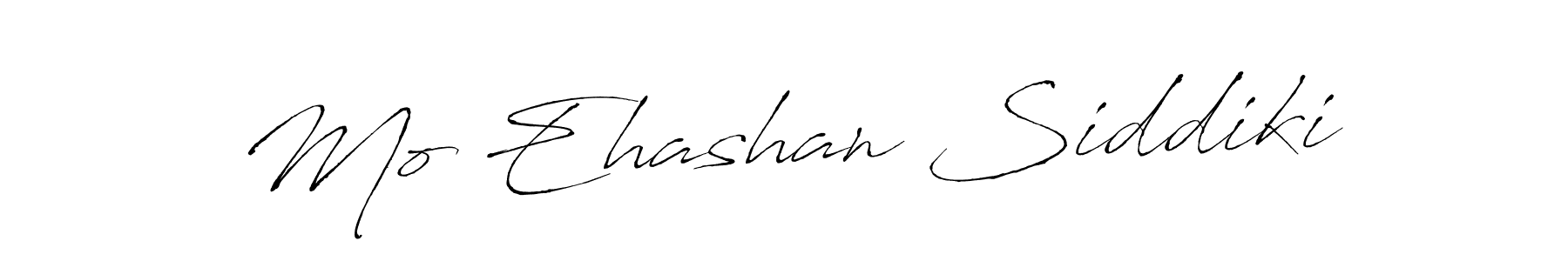 Make a beautiful signature design for name Mo Ehashan Siddiki. With this signature (Antro_Vectra) style, you can create a handwritten signature for free. Mo Ehashan Siddiki signature style 6 images and pictures png
