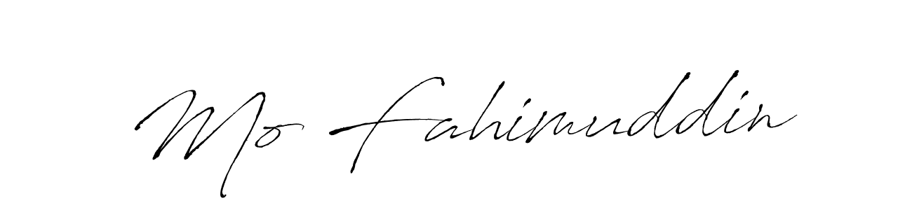 It looks lik you need a new signature style for name Mo Fahimuddin. Design unique handwritten (Antro_Vectra) signature with our free signature maker in just a few clicks. Mo Fahimuddin signature style 6 images and pictures png