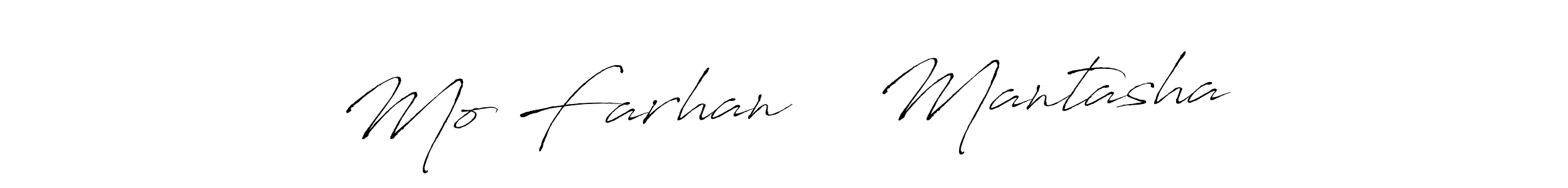 How to Draw Mo Farhan ❤️ Mantasha signature style? Antro_Vectra is a latest design signature styles for name Mo Farhan ❤️ Mantasha. Mo Farhan ❤️ Mantasha signature style 6 images and pictures png