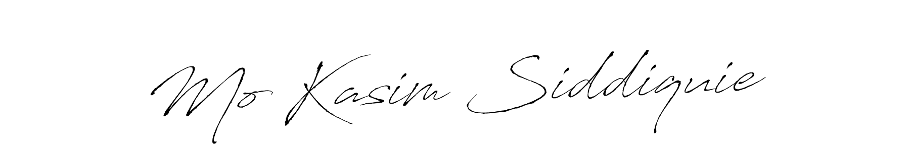 Make a beautiful signature design for name Mo Kasim Siddiquie. With this signature (Antro_Vectra) style, you can create a handwritten signature for free. Mo Kasim Siddiquie signature style 6 images and pictures png