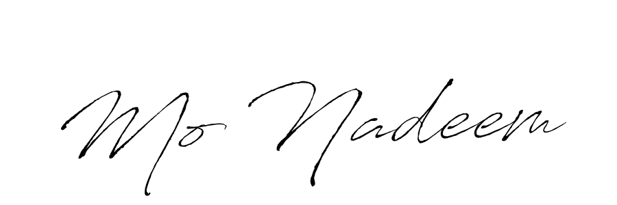 Also You can easily find your signature by using the search form. We will create Mo Nadeem name handwritten signature images for you free of cost using Antro_Vectra sign style. Mo Nadeem signature style 6 images and pictures png