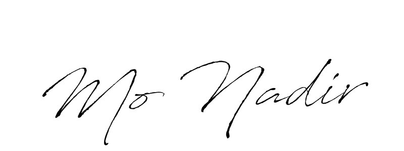 Design your own signature with our free online signature maker. With this signature software, you can create a handwritten (Antro_Vectra) signature for name Mo Nadir. Mo Nadir signature style 6 images and pictures png