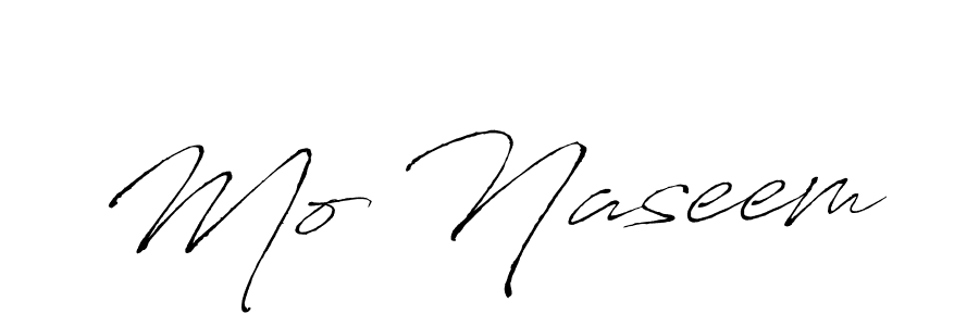 Create a beautiful signature design for name Mo Naseem. With this signature (Antro_Vectra) fonts, you can make a handwritten signature for free. Mo Naseem signature style 6 images and pictures png