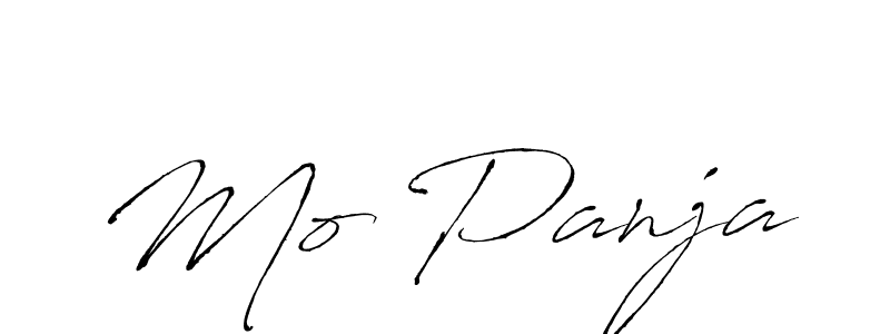 How to make Mo Panja signature? Antro_Vectra is a professional autograph style. Create handwritten signature for Mo Panja name. Mo Panja signature style 6 images and pictures png