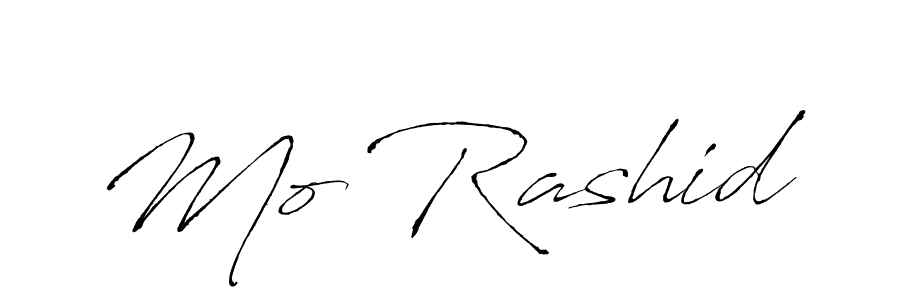 Create a beautiful signature design for name Mo Rashid. With this signature (Antro_Vectra) fonts, you can make a handwritten signature for free. Mo Rashid signature style 6 images and pictures png