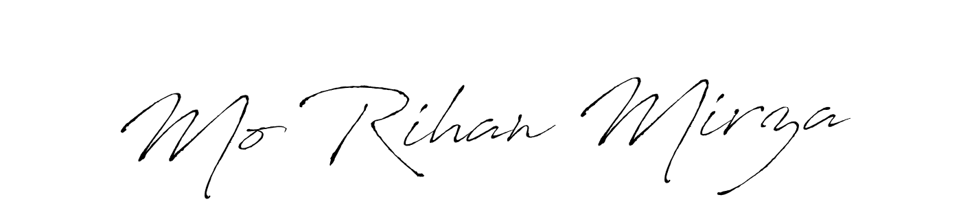 The best way (Antro_Vectra) to make a short signature is to pick only two or three words in your name. The name Mo Rihan Mirza include a total of six letters. For converting this name. Mo Rihan Mirza signature style 6 images and pictures png