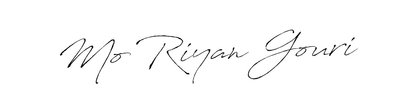 Create a beautiful signature design for name Mo Riyan Gouri. With this signature (Antro_Vectra) fonts, you can make a handwritten signature for free. Mo Riyan Gouri signature style 6 images and pictures png