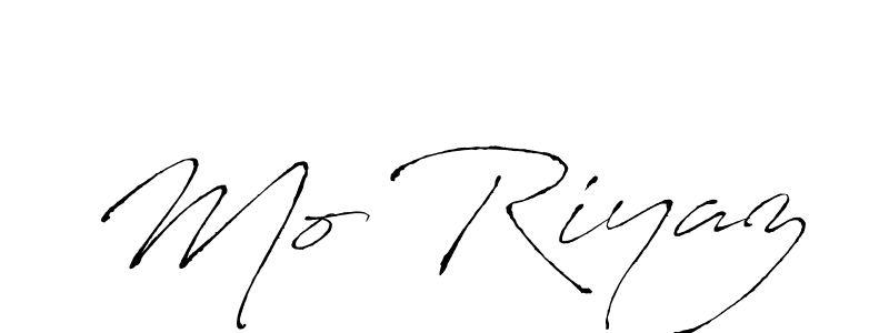 How to make Mo Riyaz name signature. Use Antro_Vectra style for creating short signs online. This is the latest handwritten sign. Mo Riyaz signature style 6 images and pictures png