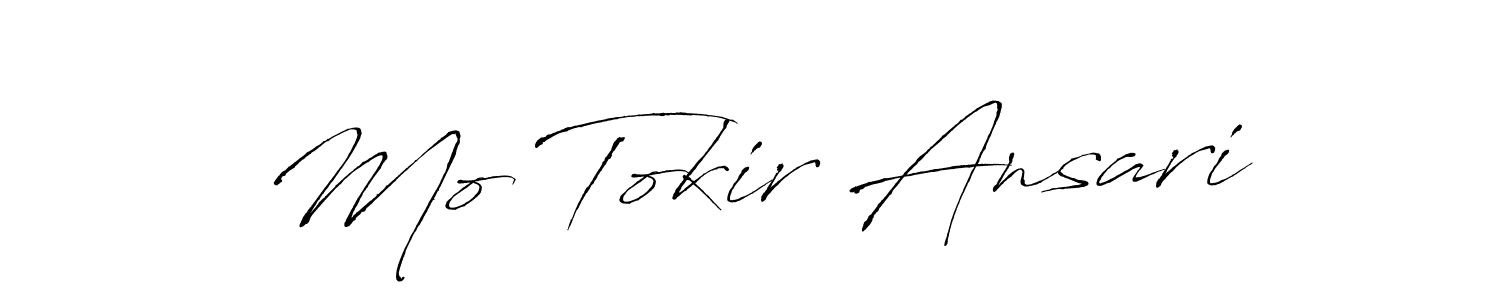 Create a beautiful signature design for name Mo Tokir Ansari. With this signature (Antro_Vectra) fonts, you can make a handwritten signature for free. Mo Tokir Ansari signature style 6 images and pictures png