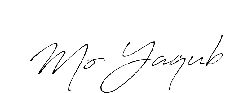 Create a beautiful signature design for name Mo Yaqub. With this signature (Antro_Vectra) fonts, you can make a handwritten signature for free. Mo Yaqub signature style 6 images and pictures png