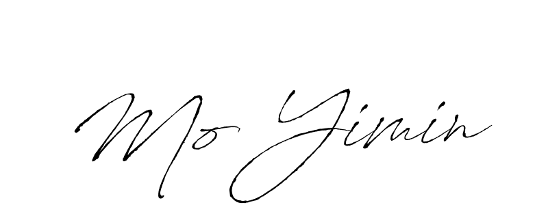 How to make Mo Yimin name signature. Use Antro_Vectra style for creating short signs online. This is the latest handwritten sign. Mo Yimin signature style 6 images and pictures png