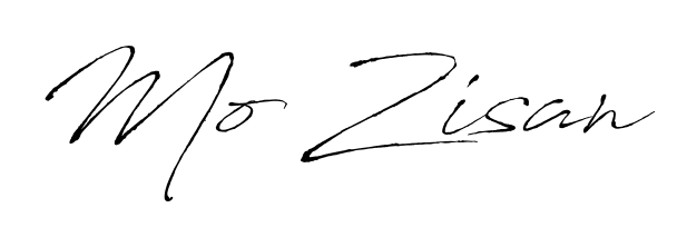 Discover the perfect balance of readability and style for Mo Zisan with Antro_Vectra font. Create your dream signature today. Mo Zisan signature style 6 images and pictures png