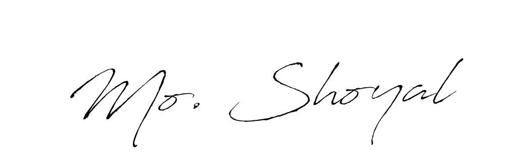 How to make Mo. Shoyal signature? Antro_Vectra is a professional autograph style. Create handwritten signature for Mo. Shoyal name. Mo. Shoyal signature style 6 images and pictures png