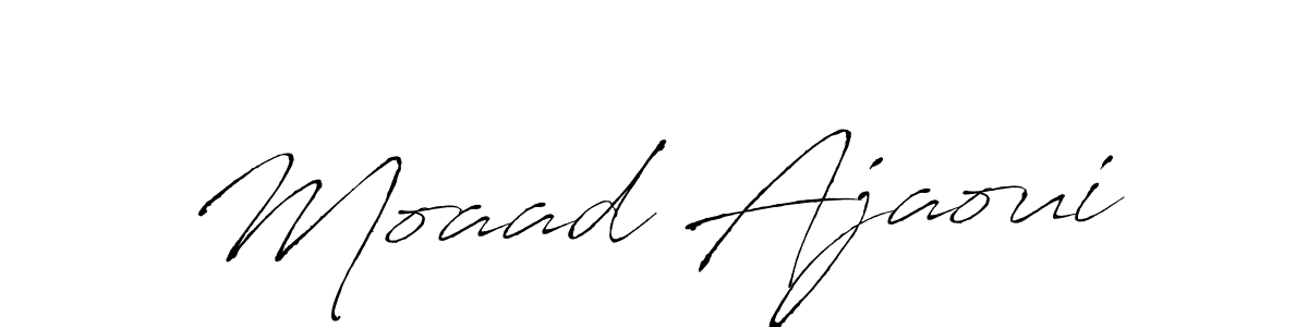 This is the best signature style for the Moaad Ajaoui name. Also you like these signature font (Antro_Vectra). Mix name signature. Moaad Ajaoui signature style 6 images and pictures png