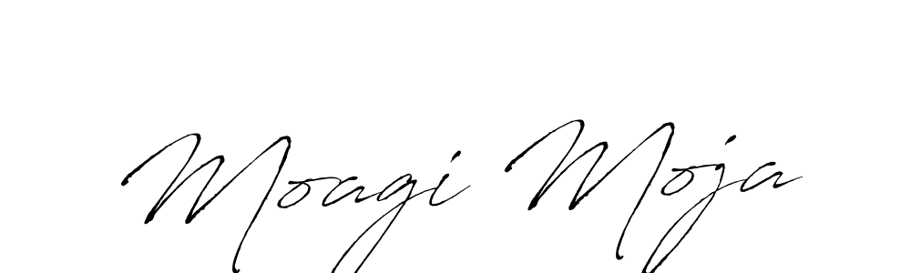 Create a beautiful signature design for name Moagi Moja. With this signature (Antro_Vectra) fonts, you can make a handwritten signature for free. Moagi Moja signature style 6 images and pictures png