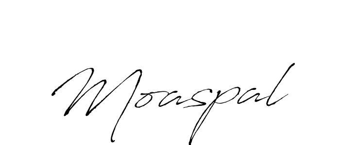 Use a signature maker to create a handwritten signature online. With this signature software, you can design (Antro_Vectra) your own signature for name Moaspal. Moaspal signature style 6 images and pictures png