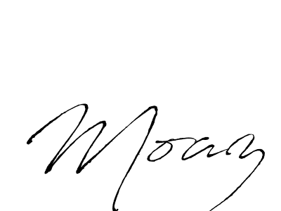 Also You can easily find your signature by using the search form. We will create Moaz name handwritten signature images for you free of cost using Antro_Vectra sign style. Moaz signature style 6 images and pictures png