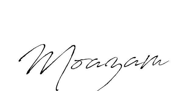 Moazam stylish signature style. Best Handwritten Sign (Antro_Vectra) for my name. Handwritten Signature Collection Ideas for my name Moazam. Moazam signature style 6 images and pictures png