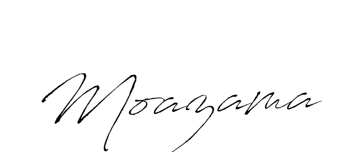 Moazama stylish signature style. Best Handwritten Sign (Antro_Vectra) for my name. Handwritten Signature Collection Ideas for my name Moazama. Moazama signature style 6 images and pictures png