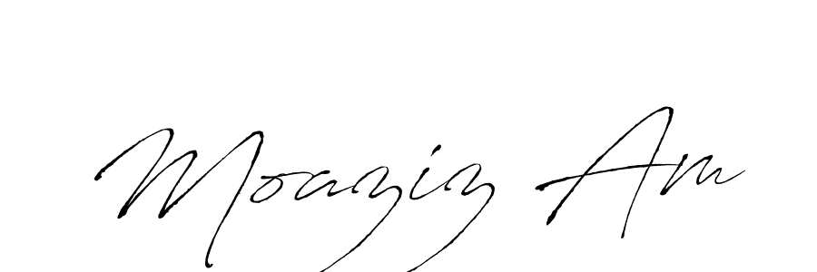 This is the best signature style for the Moaziz Am name. Also you like these signature font (Antro_Vectra). Mix name signature. Moaziz Am signature style 6 images and pictures png