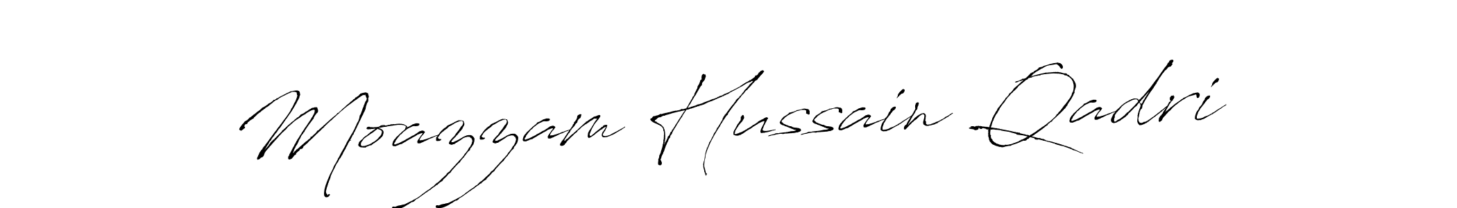 Moazzam Hussain Qadri stylish signature style. Best Handwritten Sign (Antro_Vectra) for my name. Handwritten Signature Collection Ideas for my name Moazzam Hussain Qadri. Moazzam Hussain Qadri signature style 6 images and pictures png