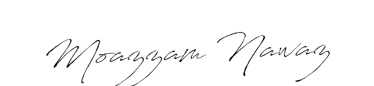 Use a signature maker to create a handwritten signature online. With this signature software, you can design (Antro_Vectra) your own signature for name Moazzam Nawaz. Moazzam Nawaz signature style 6 images and pictures png