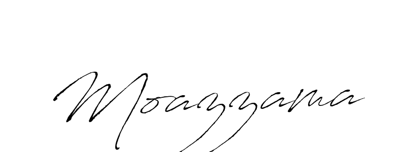 How to make Moazzama name signature. Use Antro_Vectra style for creating short signs online. This is the latest handwritten sign. Moazzama signature style 6 images and pictures png