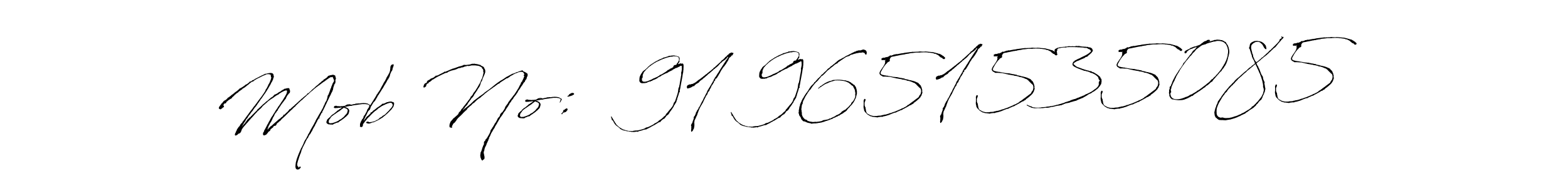 It looks lik you need a new signature style for name Mob No:  91 9651535085​. Design unique handwritten (Antro_Vectra) signature with our free signature maker in just a few clicks. Mob No:  91 9651535085​ signature style 6 images and pictures png