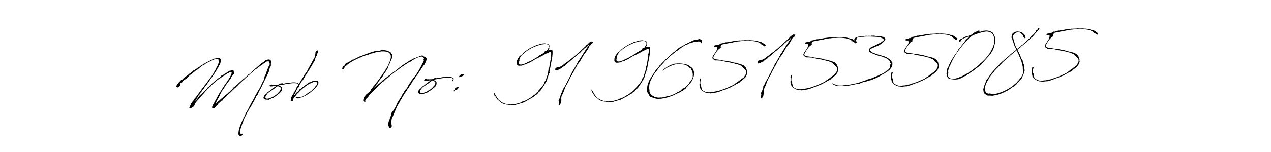 It looks lik you need a new signature style for name Mob No:  91 9651535085​. Design unique handwritten (Antro_Vectra) signature with our free signature maker in just a few clicks. Mob No:  91 9651535085​ signature style 6 images and pictures png