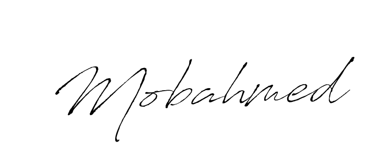 Make a beautiful signature design for name Mobahmed. With this signature (Antro_Vectra) style, you can create a handwritten signature for free. Mobahmed signature style 6 images and pictures png