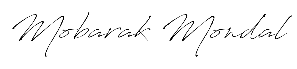 If you are searching for the best signature style for your name Mobarak Mondal, here we have designed multiple signature styles using Antro_Vectra. Mobarak Mondal signature style 6 images and pictures png