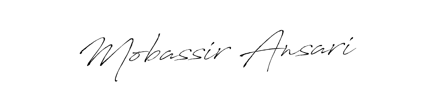 Use a signature maker to create a handwritten signature online. With this signature software, you can design (Antro_Vectra) your own signature for name Mobassir Ansari. Mobassir Ansari signature style 6 images and pictures png
