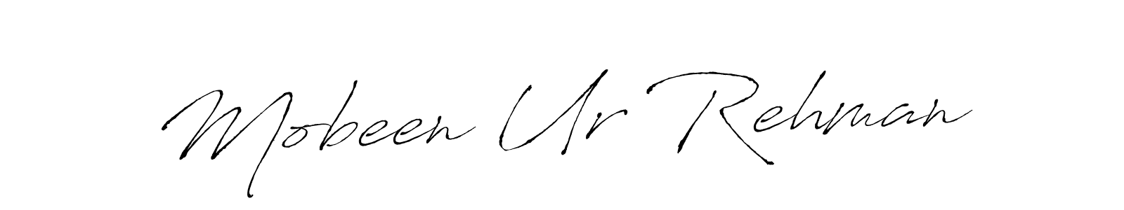 Use a signature maker to create a handwritten signature online. With this signature software, you can design (Antro_Vectra) your own signature for name Mobeen Ur Rehman. Mobeen Ur Rehman signature style 6 images and pictures png