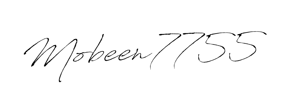 Use a signature maker to create a handwritten signature online. With this signature software, you can design (Antro_Vectra) your own signature for name Mobeen7755. Mobeen7755 signature style 6 images and pictures png