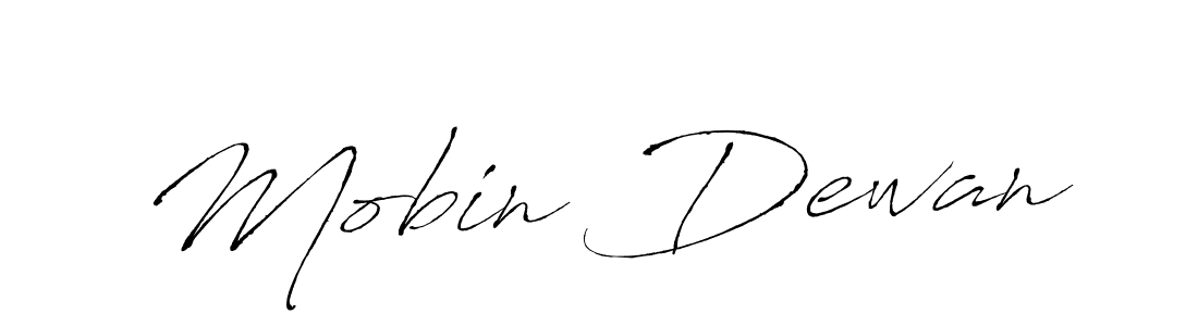 Make a beautiful signature design for name Mobin Dewan. With this signature (Antro_Vectra) style, you can create a handwritten signature for free. Mobin Dewan signature style 6 images and pictures png