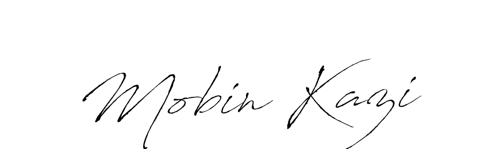 How to make Mobin Kazi name signature. Use Antro_Vectra style for creating short signs online. This is the latest handwritten sign. Mobin Kazi signature style 6 images and pictures png