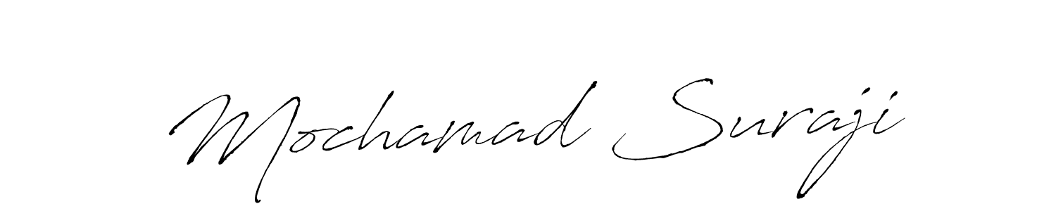Also we have Mochamad Suraji name is the best signature style. Create professional handwritten signature collection using Antro_Vectra autograph style. Mochamad Suraji signature style 6 images and pictures png