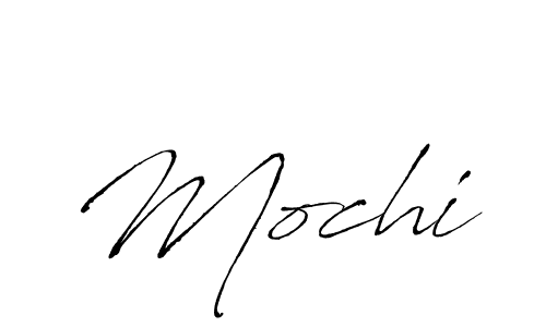 Make a beautiful signature design for name Mochi. With this signature (Antro_Vectra) style, you can create a handwritten signature for free. Mochi signature style 6 images and pictures png