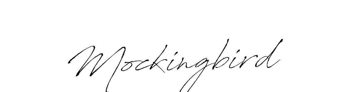Make a beautiful signature design for name Mockingbird. With this signature (Antro_Vectra) style, you can create a handwritten signature for free. Mockingbird signature style 6 images and pictures png