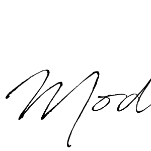 Design your own signature with our free online signature maker. With this signature software, you can create a handwritten (Antro_Vectra) signature for name Mod. Mod signature style 6 images and pictures png