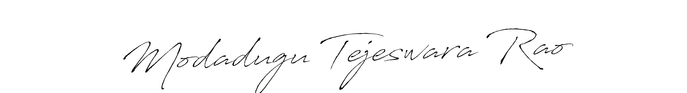 You can use this online signature creator to create a handwritten signature for the name Modadugu Tejeswara Rao. This is the best online autograph maker. Modadugu Tejeswara Rao signature style 6 images and pictures png