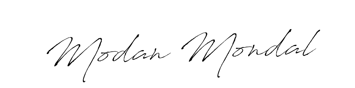 Design your own signature with our free online signature maker. With this signature software, you can create a handwritten (Antro_Vectra) signature for name Modan Mondal. Modan Mondal signature style 6 images and pictures png