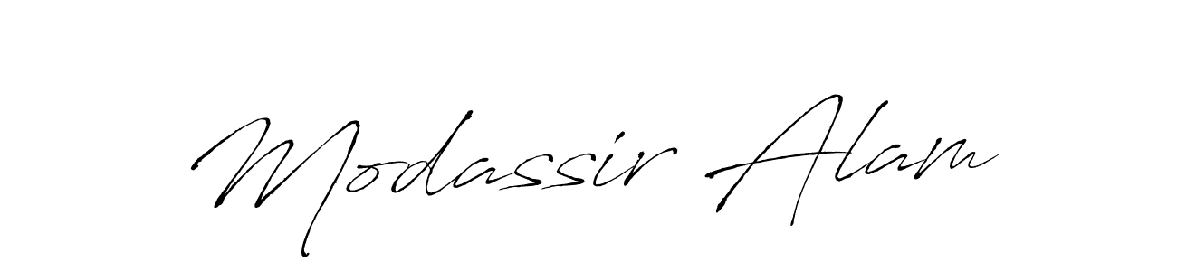 How to make Modassir Alam signature? Antro_Vectra is a professional autograph style. Create handwritten signature for Modassir Alam name. Modassir Alam signature style 6 images and pictures png