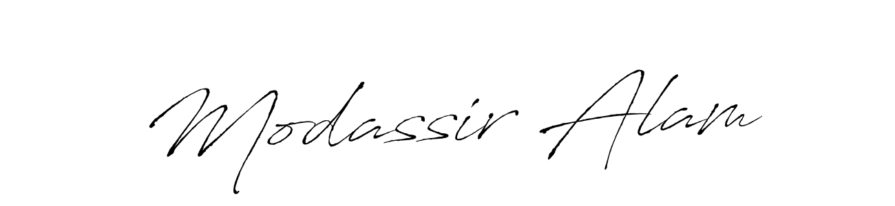 How to make Modassir Alam signature? Antro_Vectra is a professional autograph style. Create handwritten signature for Modassir Alam name. Modassir Alam signature style 6 images and pictures png