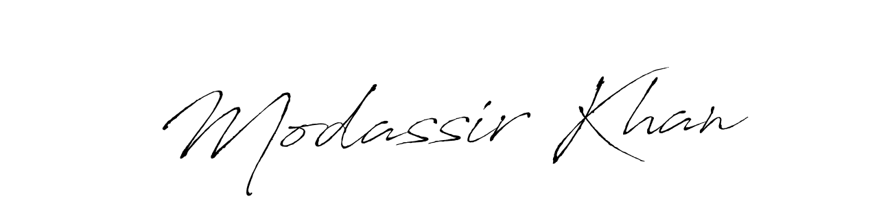 Make a beautiful signature design for name Modassir Khan. Use this online signature maker to create a handwritten signature for free. Modassir Khan signature style 6 images and pictures png