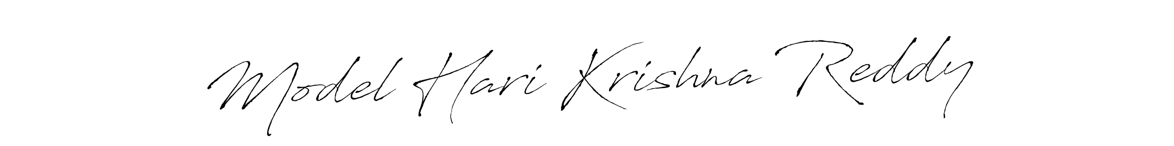 Create a beautiful signature design for name Model Hari Krishna Reddy. With this signature (Antro_Vectra) fonts, you can make a handwritten signature for free. Model Hari Krishna Reddy signature style 6 images and pictures png