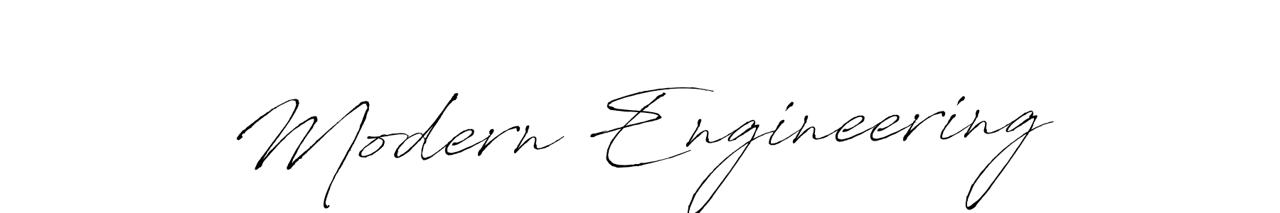 Make a beautiful signature design for name Modern Engineering. With this signature (Antro_Vectra) style, you can create a handwritten signature for free. Modern Engineering signature style 6 images and pictures png